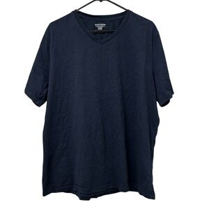 Amazon Essentials Men's Dark Blue V-Neck Tee, Size XXL